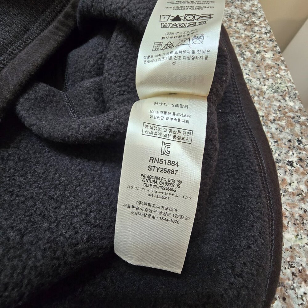 Patagonia Women's Better Sweater Vest -  Black Raise the Game Monumental - NWT - Picture 10 of 10